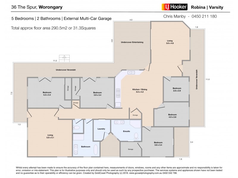 36 The Spur, Worongary QLD 4213 Floorplan