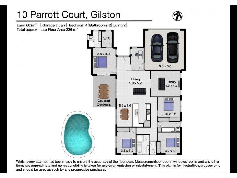 10 Parrot Court, Gilston QLD 4211 Floorplan