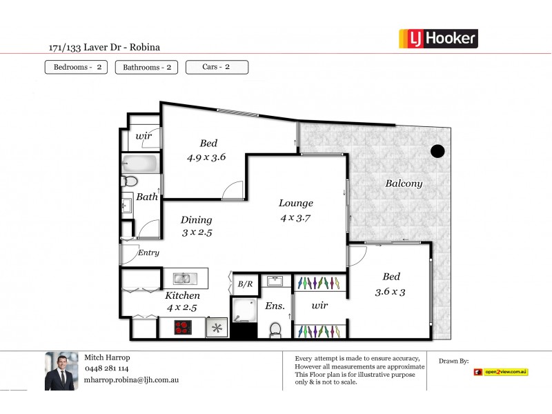 171/133 Laver Drive, Robina QLD 4226 Floorplan