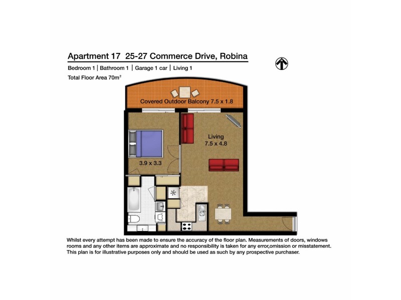 17/25-27 Commerce Drive, Robina QLD 4226 Floorplan