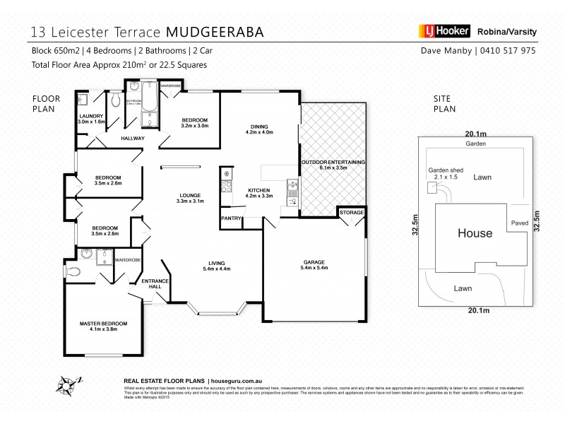 13 Leicester Terrace, Mudgeeraba QLD 4213 Floorplan