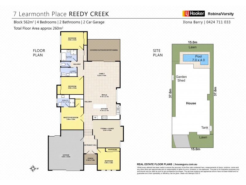 7 Learmonth Place, Reedy Creek QLD 4227 Floorplan