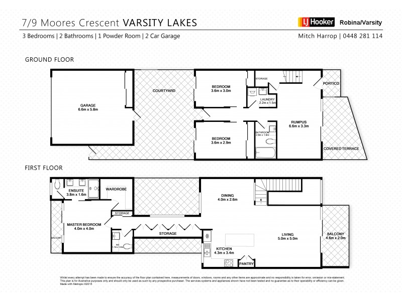 7/9 Moores Crescent, Varsity Lakes QLD 4227 Floorplan