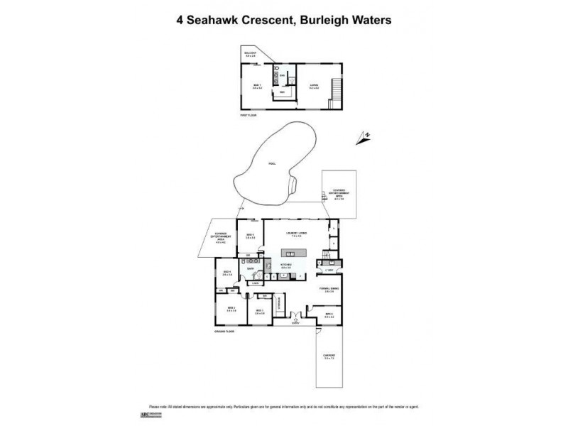 4 Seahawk Crescent, Burleigh Waters QLD 4220 Floorplan