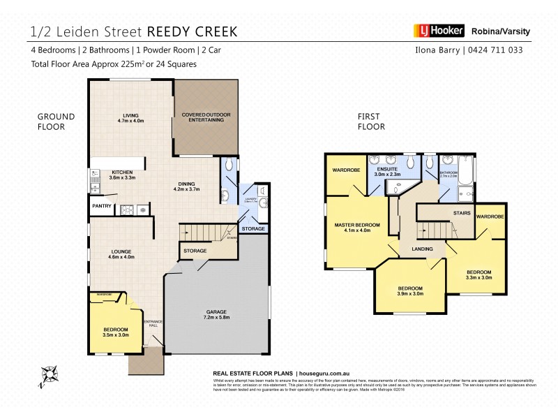 1/2 Leiden Street, Reedy Creek QLD 4227 Floorplan