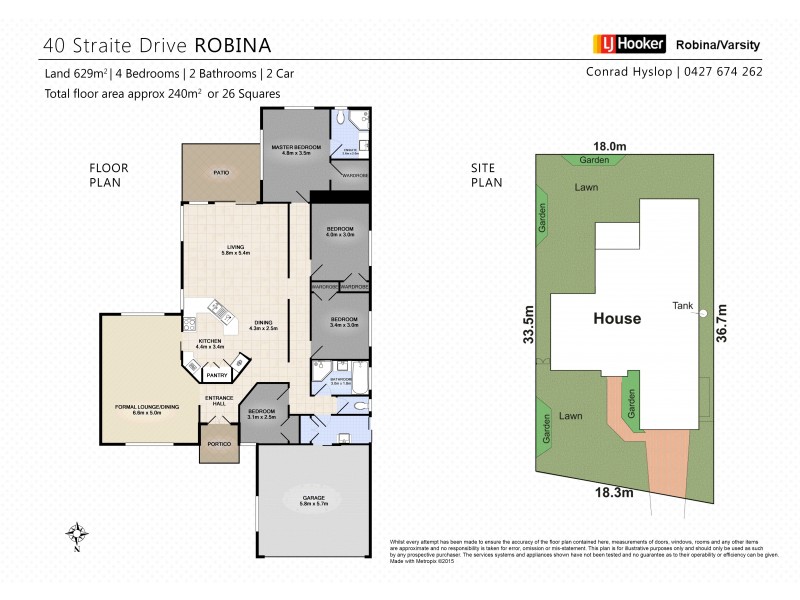 40 Straite Drive, Robina QLD 4226 Floorplan