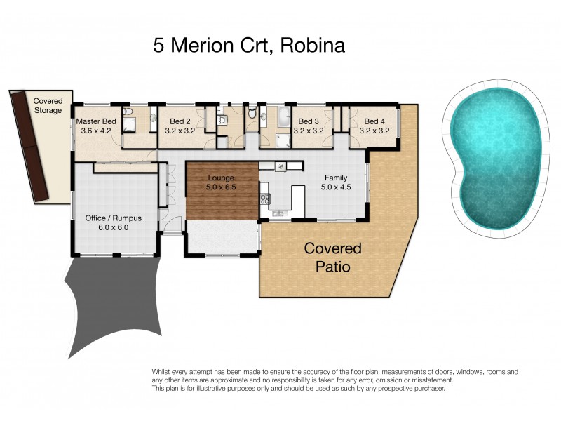 5 Merion Court, Robina QLD 4226 Floorplan