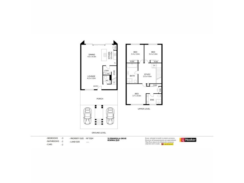13 Peninsula Drive, Robina QLD 4226 Floorplan