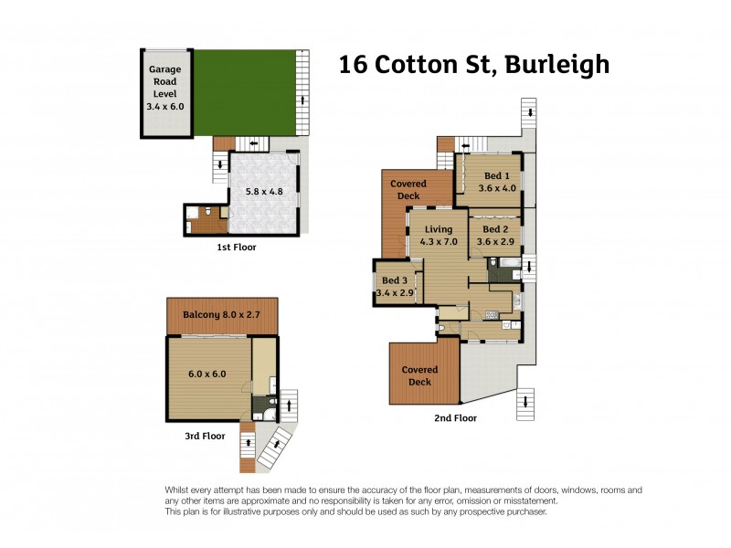 16 Cotton Street, Burleigh Heads QLD 4220 Floorplan