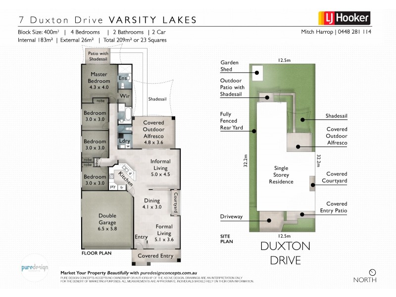 7 Duxton Drive, Varsity Lakes QLD 4227 Floorplan