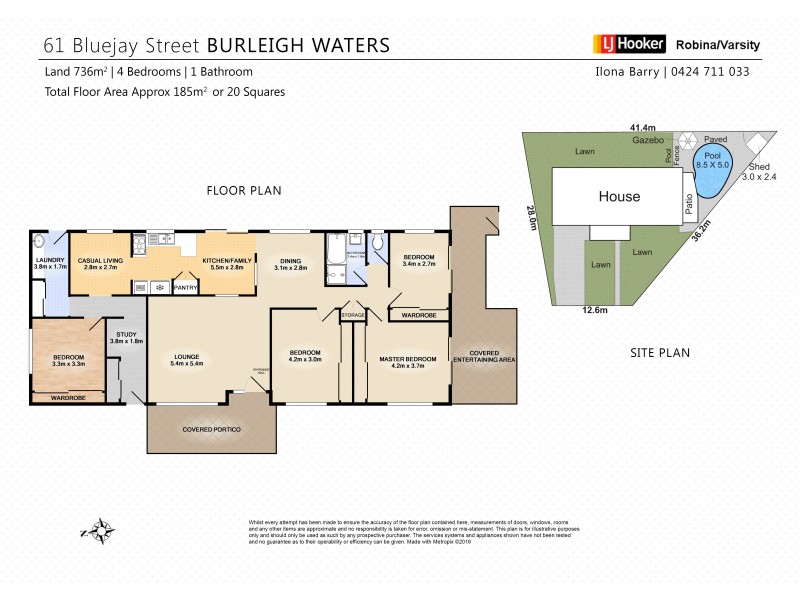61 Bluejay Street, Burleigh Waters QLD 4220 Floorplan