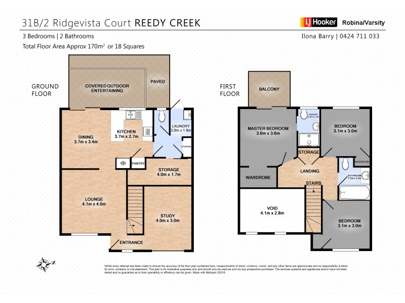31B/2 Ridgevista Court, Reedy Creek QLD 4227 Floorplan