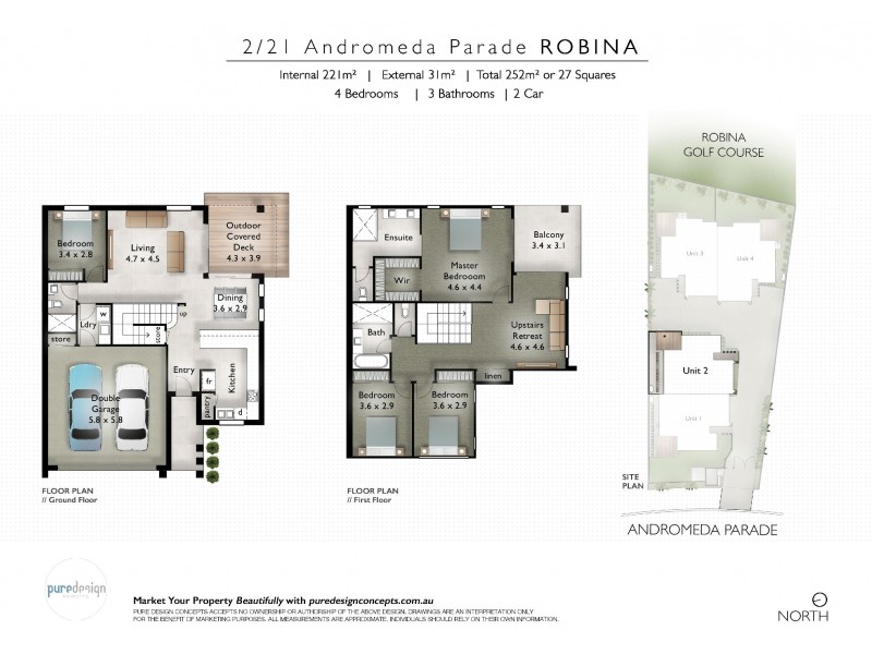 2/21 Andromeda Parade, Robina QLD 4226 Floorplan
