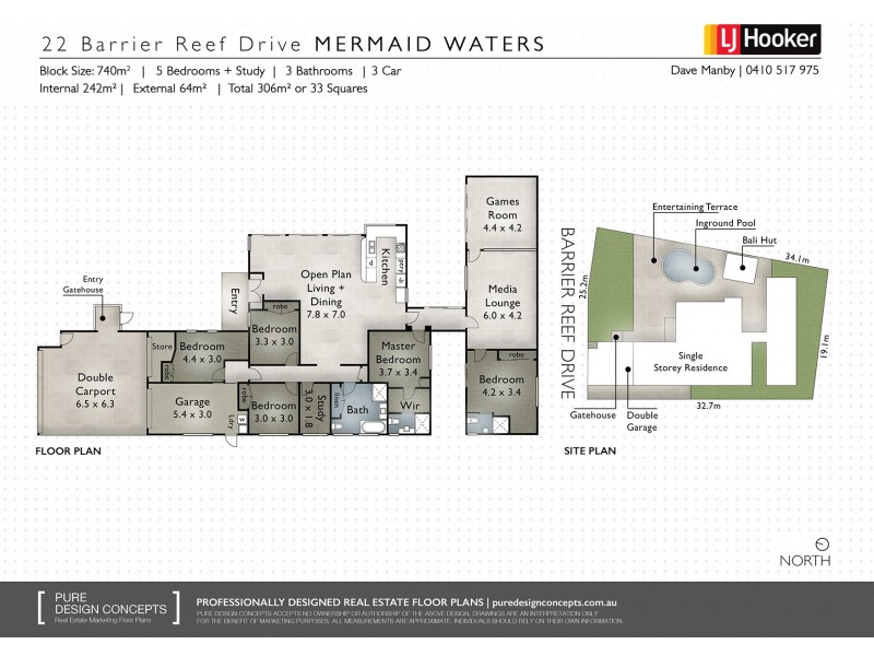 22 Barrier Reef Drive, Mermaid Waters QLD 4218 Floorplan