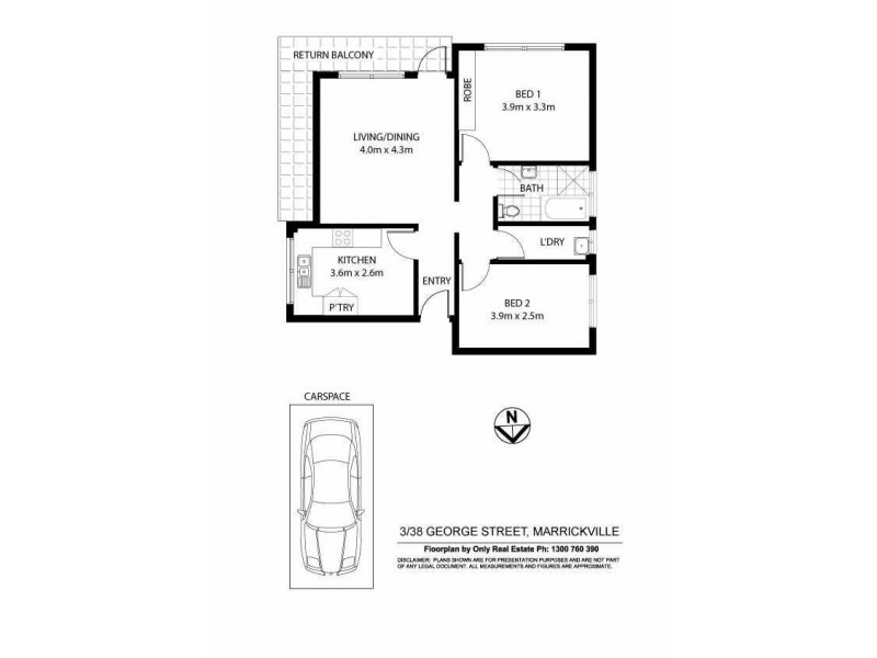 3/38 George Street, Marrickville NSW 2204