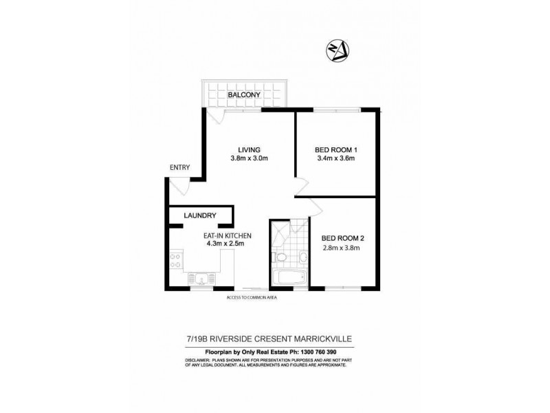7/19b Riverside Cres, Marrickville NSW 2204