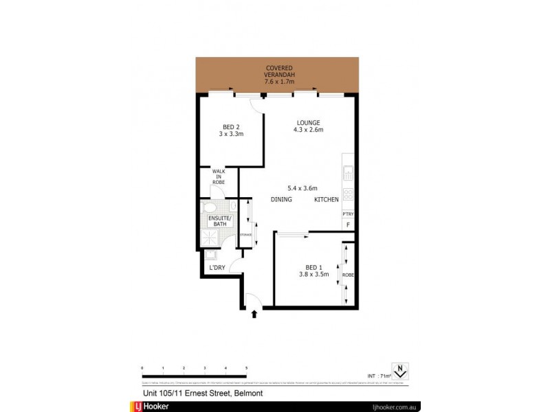 105/11 Ernest Street, Belmont NSW 2280 Floorplan