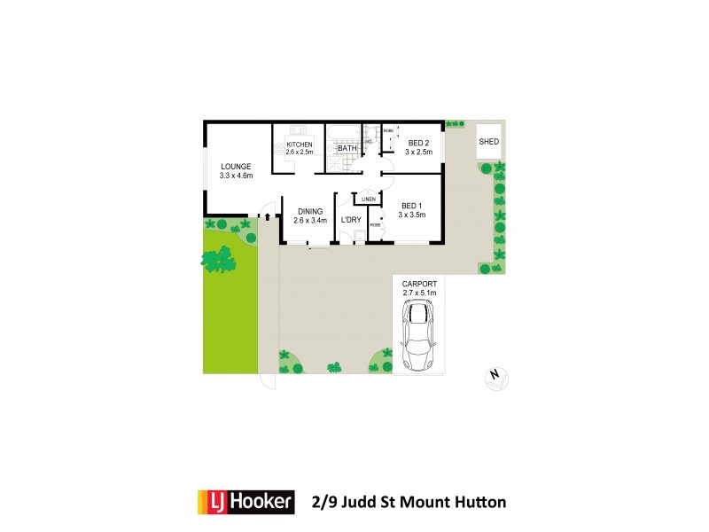 2/9 Judd Street, Mount Hutton NSW 2290 Floorplan