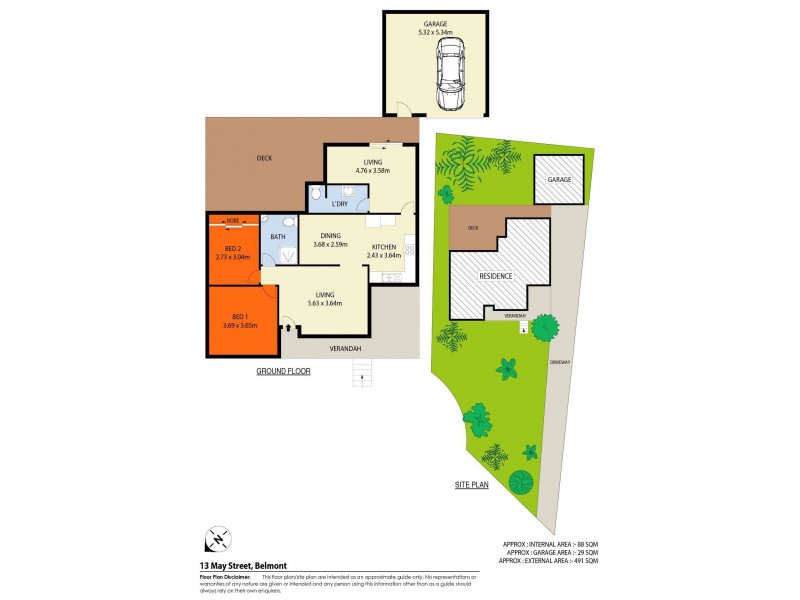 13 May Street, Belmont NSW 2280 Floorplan