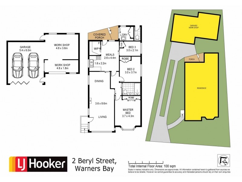 2 Beryl Street, Warners Bay NSW 2282 Floorplan