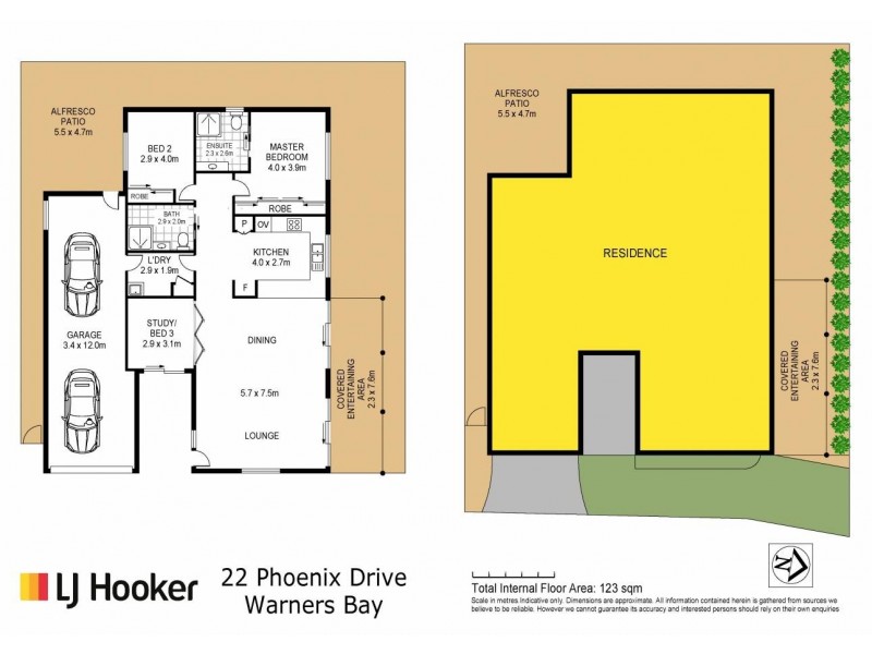 22 Phoenix Drive, Warners Bay NSW 2282 Floorplan
