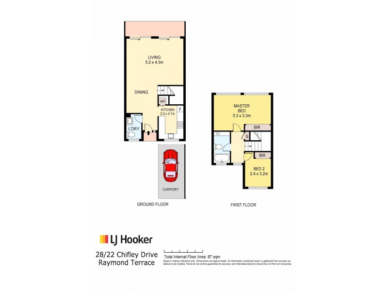 28/22 Chifley Drive, Raymond Terrace NSW 2324 Floorplan