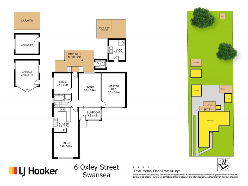 6 Oxley Street, Swansea NSW 2281 Floorplan