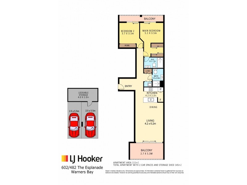 Level 6/482 The Esplanade, Warners Bay NSW 2282 Floorplan