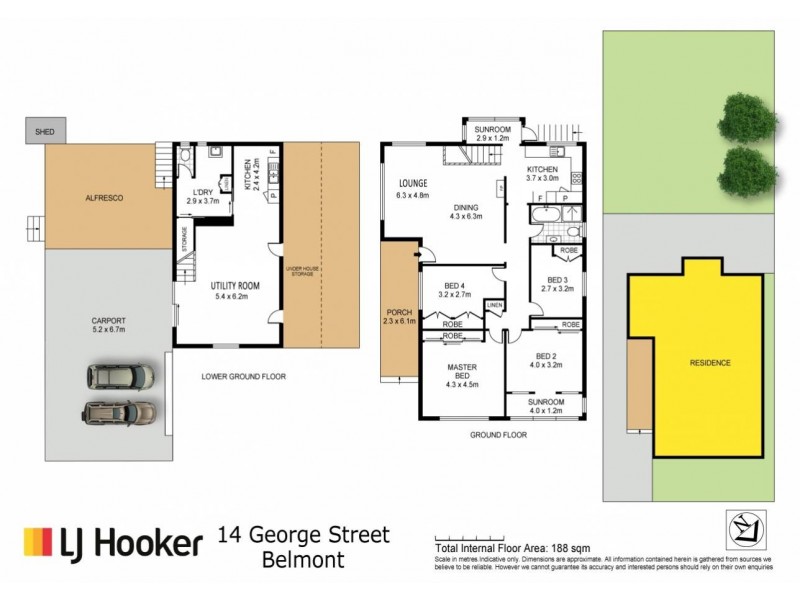 14 George Street, Belmont NSW 2280 Floorplan
