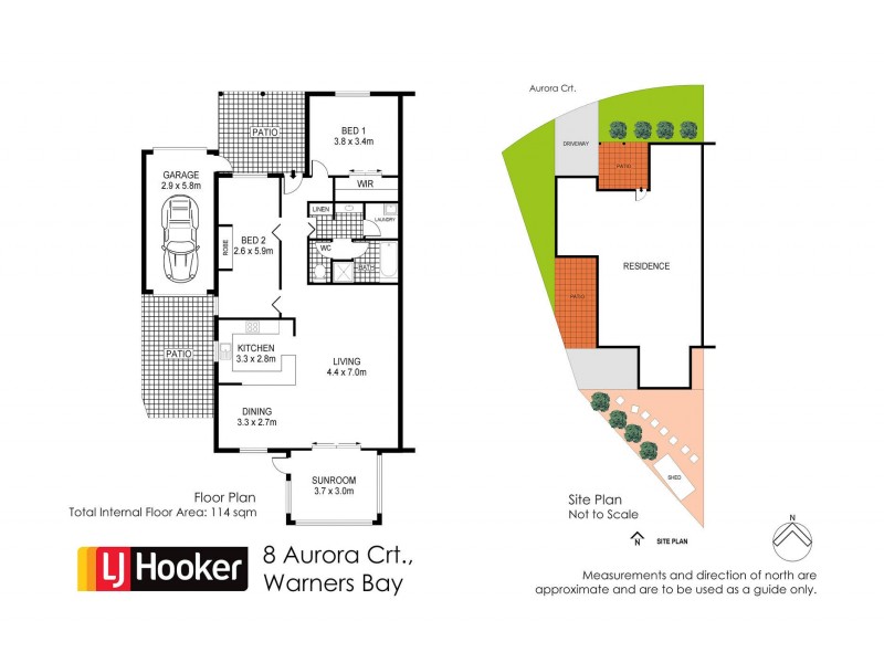 8 Aurora Court, Warners Bay NSW 2282 Floorplan