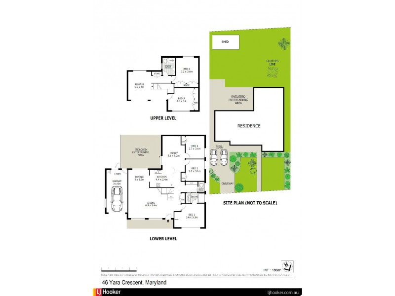 46 Yara Crescent, Maryland NSW 2287 Floorplan