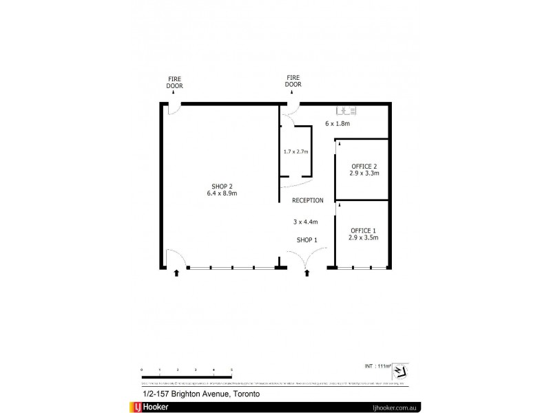 1 & 2/157 Brighton Avenue, Toronto NSW 2283 Floorplan