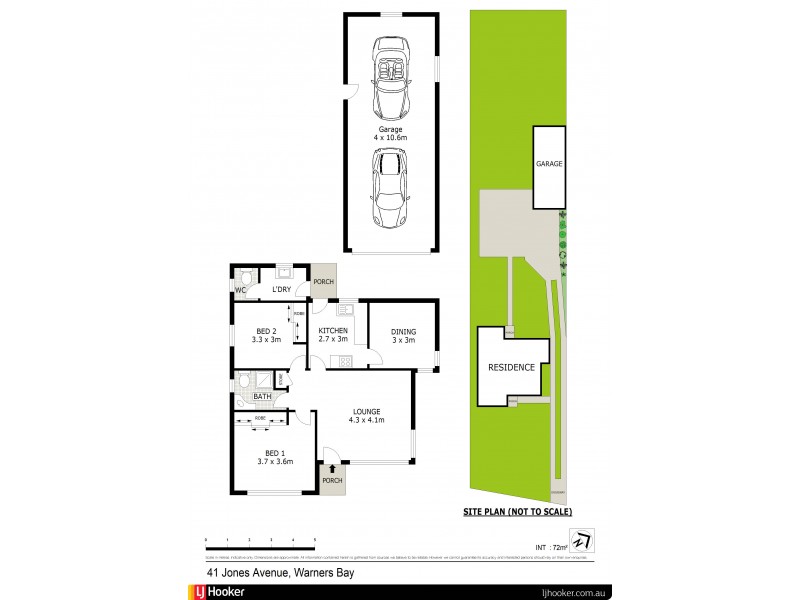 41 Jones Avenue, Warners Bay NSW 2282 Floorplan