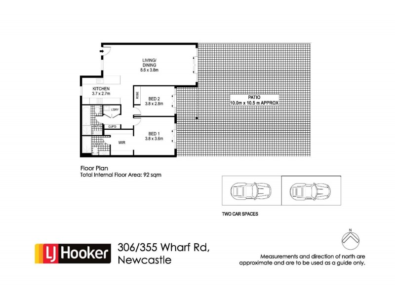 306/335 Wharf Road, Newcastle NSW 2300 Floorplan