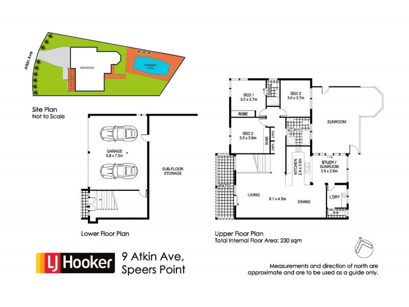 9 Atkin Avenue, Speers Point NSW 2284 Floorplan