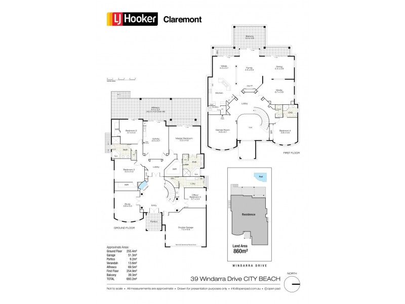 39 Windarra Drive, City Beach WA 6015 Floorplan