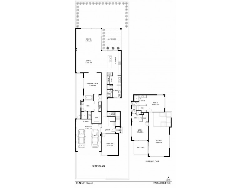 13 North Street, Swanbourne WA 6010 Floorplan