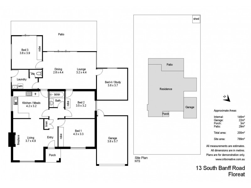 13 South Banff Road, Floreat WA 6014 Floorplan