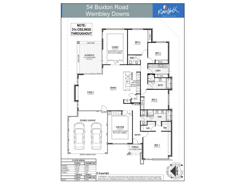 54 Buxton Road, Wembley Downs WA 6019 Floorplan