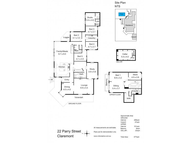 22 Parry Street, Claremont WA 6010 Floorplan