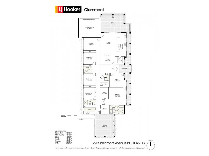 29 Kinninmont Avenue, Nedlands WA 6009 Floorplan