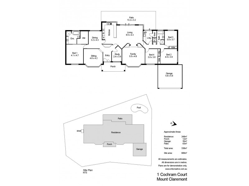 1 Cochram Court, Mount Claremont WA 6010 Floorplan