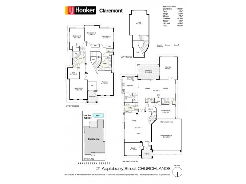 21 Appleberry Street, Churchlands WA 6018 Floorplan