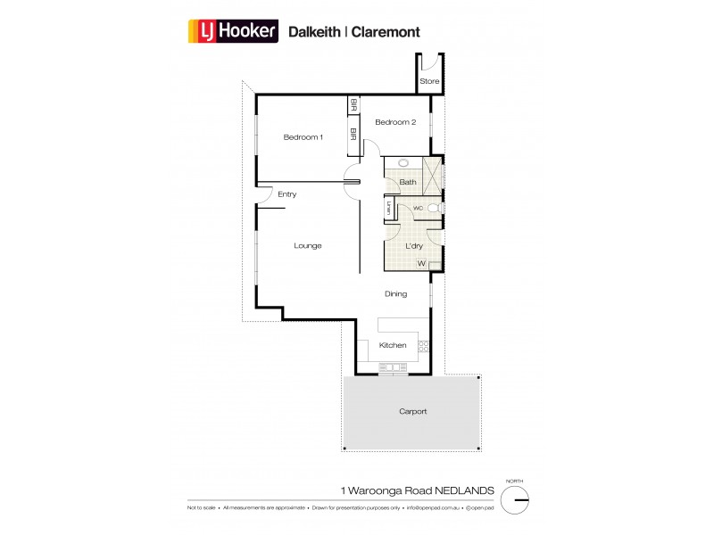 1 Waroonga Road, Nedlands WA 6009 Floorplan