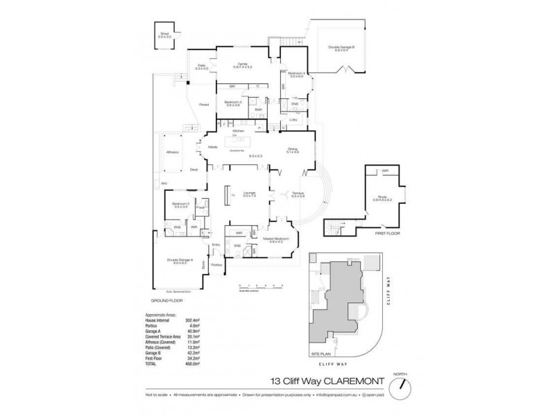 13 Cliff Way, Claremont WA 6010 Floorplan