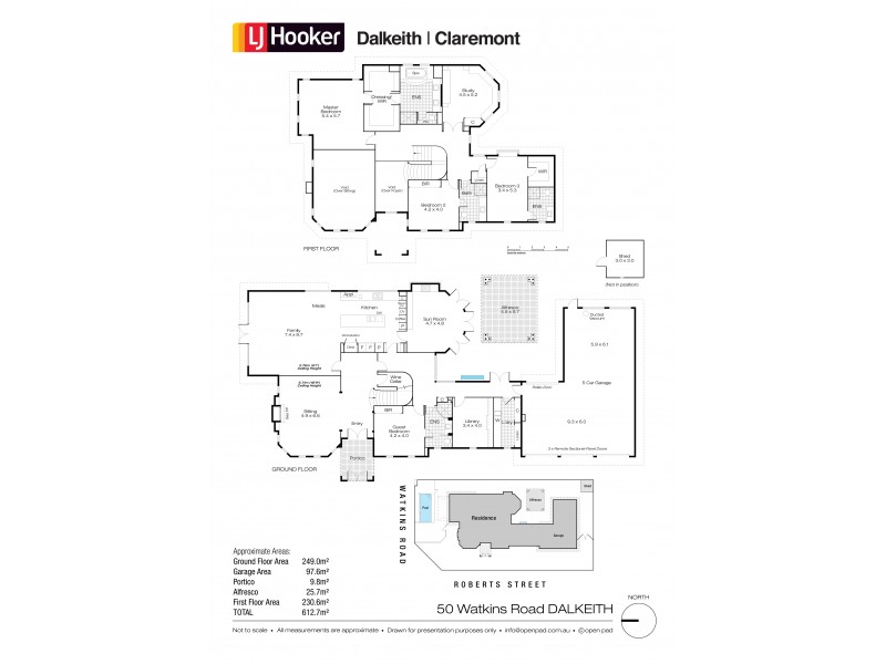 50 Watkins Road, Dalkeith WA 6009 Floorplan