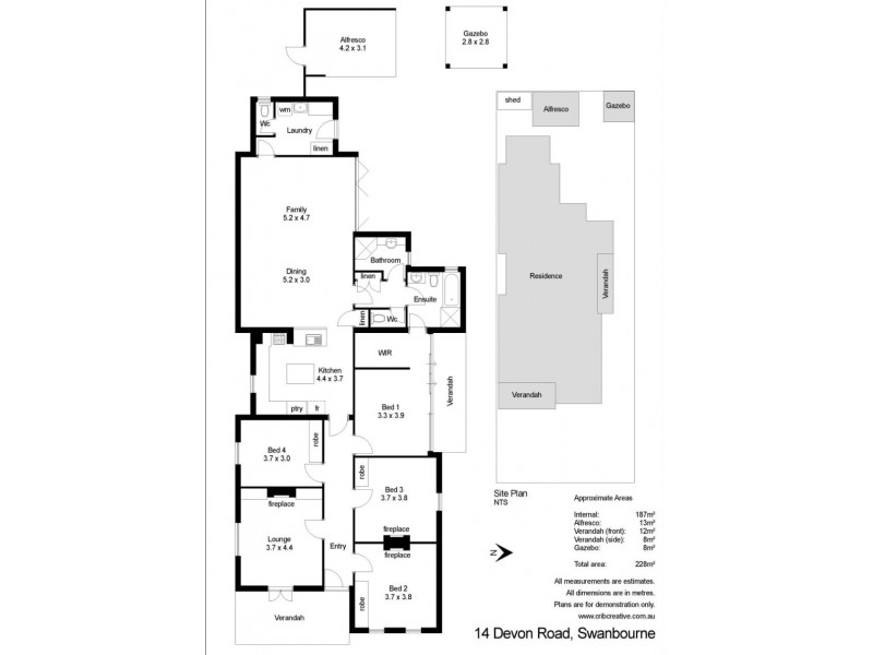 14 Devon Road, Swanbourne WA 6010 Floorplan