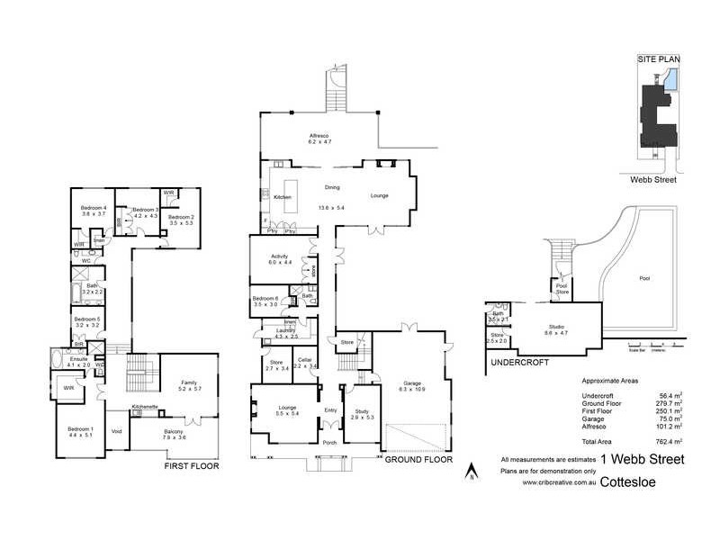 1 Webb Street, Cottesloe WA 6011 Floorplan