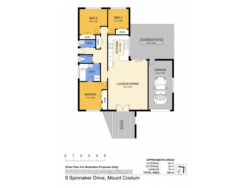 9 Spinnaker Drive, Mount Coolum QLD 4573 Floorplan