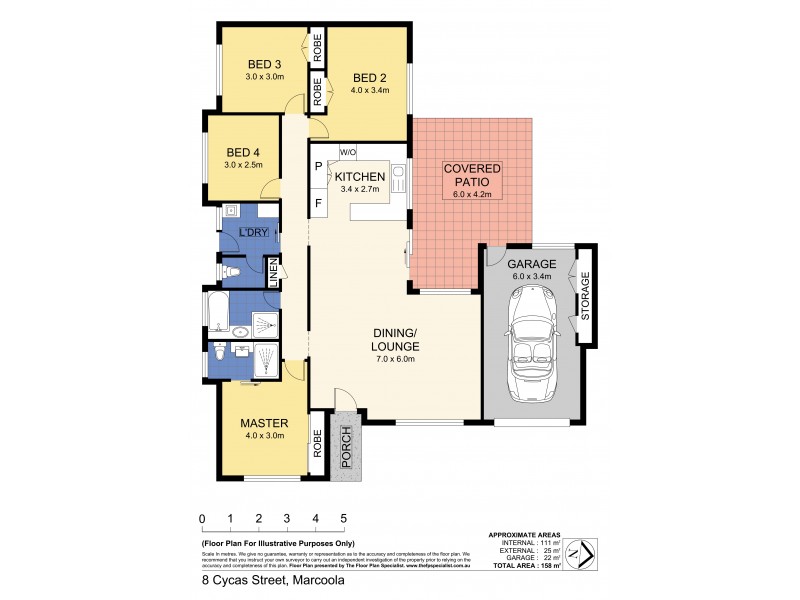 8 Cycas Street, Marcoola QLD 4564 Floorplan